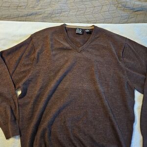 Jos. A. Bank Rich Brown V-Neck Sweater